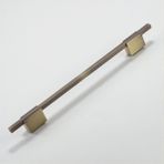 Boyut Soft Antik Sarı Renk Metal 22.4 cm Dolap Çekmece Kulbu Mutfak Dolabı Kapak Kulpları Mobilya - 224 mm