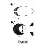 Boyutlu Desen Stencil Şablon (21x30) By-030