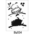 Boyutlu Desen Stencil Şablon (21x30) By-034
