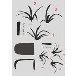 Boyutlu Desen Stencil Şablon (25x35) By-062