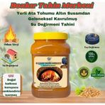 Bozkır Tahin Merkezi Yerli Ata Tohumu Altın Susam Su Değirmeni Tahini Kavrulmuş 930 Gr (Vegan)