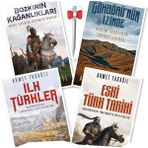 Bozkırın Kağanlıkları - Gökbörü'nün İzinde - İlk Türkler - Eski Türk Tarihi - Ahmet Taşağıl 4'lü Set + Tükenmez Kalem
