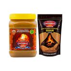 Bozkırlı Çavuşoğlu 930 gr Kepekli Bozkır Tahini + Odun Ateşinde 1 kg Kavrulmuş Susam