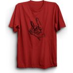 Bozkurt Işareti, Kurt, Türk %100 Pamuk Tişört - Kırmızı - 2XL