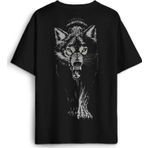 Bozkurt Kurt Kafası Wolf Gri Bozkurt Sırt Ön Baskılı Oversize Tişört Unisex T-Shirt