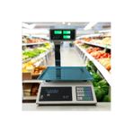 bozztech 40 Kg Boyunlu Ekranlı Elektronik Terazi Bakkal Manav Market Pazarcı Tartısı 2 Gr hassasiyetl
