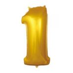 Bp Bizden Pastacılık 75cm 1 Rakamı Folyo Balon Altın çok renkli