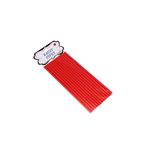 Bp Bizden Pastacılık Düz Kağıt Pipet - 25 Adet Kırmızı 19.5 Cm çok renkli