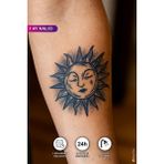 BP Tattoo 1 Ay Kalıcı Güneş Dövmesi Minimal Güneş Tattoo