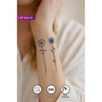 BP Tattoo 1 Ay Kalıcı Karahindiba Polen Dövmesi Yazılı Minimal Tattoo