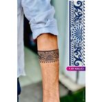 BP Tattoo 1 Ay Kalıcı Şerit Dövme Kol Bacak Bilek Dövmesi Armband Tattoo