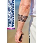 BP Tattoo 1 Ay Kalıcı Şerit Dövme Kol Bacak Bilek Vücut Dövmesi Armband Tattoo