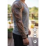 BP Tattoo 1 Ay Kalıcı Tribal Kol Dövmesi 24 Saat Sonra Renklenir Yarı Kalıcı Dövme