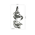 BP Tattoo Akrep ve Kurukafa 2'li Geçici Dövme Unisex Mini Tattoo
