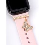 BP Tattoo Apple Watch Uyumlu Kelebekli Kordon Aksesuar Akıllı Bileklik ve Saat Charm - Altın - Gold