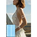 BP Tattoo Beyaz Bileklik Geçici Beyaz Şerit Dövme