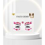 BP Tattoo Crimson Kalpli Kendinden Yapışkanlı Kristal Yüz Taşı Face Sticker