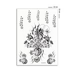 BP Tattoo Daisy Hint Kınası Görünümlü Büyük Boy Çiçek Dövmesi M-LS1013