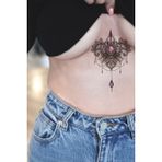 BP Tattoo Göğüs Arası Geçici Dövme 3'lü