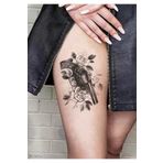 BP Tattoo Gül Ve Silah Büyük Boy Kadın Dövmesi