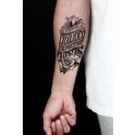 BP Tattoo Gül ve Yazı Geçici Dövme Unisex Tattoo