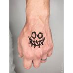 BP Tattoo Gülen Yüz Geçici Dövme Halloween Tattoo