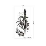 BP Tattoo Kılıç Yılan ve Akrep Figürlü Unisex Geçici Dövme
