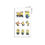 BP Tattoo Mini Boy Renkli Geçici Minion Çocuk Dövmesi