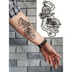 BP Tattoo Pusula ve Saat Geçici Dövme Unisex Tattoo