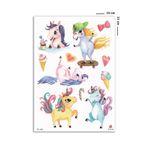 BP Tattoo Renkli Unicorn Geçici Çocuk Dövmesi Unicorn Tattoo