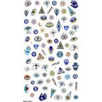 BP Tattoo Tırnak Dövmesi Nazar Boncuklu Tattoo Nail Art Sticker