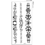 BP Tattoo Tribal Desenli Bel Ve Bileklik Dövmesi