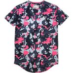 Bpm Siksilk Kamuflaj Slim Fit Erkek Tişört - XS - Çok Renkli
