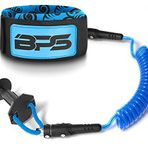 BPS 'PRO' Bodyboard Bobinli Kol Tasması Boogieboard için Tasma Tıkacı - Çift Döner (Koru Siyah/Mavi)
