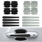 BQRKOTM 16 adet araç kapısı kulpu çıkartması, araba kapı kolu koruması, araba kapısı çarpma önleyici koruma, taş çarpmasına karşı koruma folyosu, karbon fiber araba kapı kolu boya koruma folyosu,