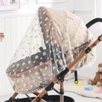 BQSAZHYJ Bebek Arabası için Cibinlik, Bebek Arabası Ağı, Taşınabilir Papatya Baskılı Bebek Arabası Ağı Örtüsü Bebek Arabası, Beşik, Mini Beşik, Beşik ve Oyunlar için Mükemmel Böcek Ağı (Beyaz Papatya)