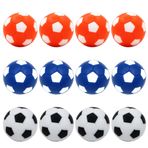 BQSPT 12 Adet 32 mm Langırt Topları Masa Futbol Yedek Toplar Çok Renkli Resmi Masa Üstü Oyun Topları Mini Foose Topları Aksesuar 12'li Paket