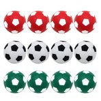 BQSPT Langırt Topları Foose Topları Masa Futbol Yedek Toplar Çok Renkli Resmi Masa Üstü Oyun Topları Boyut 32 mm Mini Langırt Topları - 12'li Set
