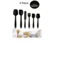 B&R Gereçleri B&R Gerecleri Reishome 6'Lı Silikon Yanmaz Spatula Seti Yapışmaz Spatula, Fırça Ve Pasta Sıvama Bıçağı Seti