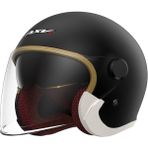 Bra2nd 3c Sertifikalı Kask Açık Motosiklet Kaskı Bayan Kış Sıcak Elektrikli Erkek Açık Kask (Yurt Dışından) - 54 - 61 cm - Siyah