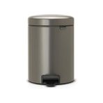 Brabantia 112683 Newicon Pedallı Platin 5 lt Çöp Kutusu