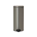 Brabantia 114441 Tret Çöp Kovası, İç Kovalı, Plastik, Çelik, Gri (Platinum), 30 litre