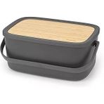 Brabantia 128264 Nic Dark Grey Ekmek Saklama Kutusu