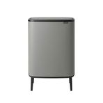 Brabantia 130281 Çöp Kovası, Mineral Beton Gri, 60 Litre