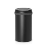 Brabantia Büyük Çöp Kutusu, Dokunmatik Fonksiyonlu, Çelik, Mineral Ay Işığı Siyah, (60L) UK