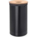 Brabantia Çamaşır Sepeti 60 Lt Siyah Mantar Kapak
