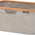 Brabantia Çamaşır Sepeti, Bambu, 40 L, Gri