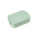 Brabantia - Make & Take ekmek kutusu - orta - sandviçler için yer - klik kilitli kapak - dondurucuya uygun - bulaşık makinesi ve mikrodalga fırına dayanıklı - yeşim yeşili - 20 x 13,5 x 5,5 cm