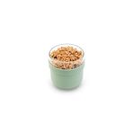 Brabantia - Make & Take kahvaltı kasesi 0,5 l – vidalanabilir tepesi kabı (180 ml) – sızdırmaz – büyük ağız – dondurucuya uygun – bulaşık makinesi ve mikrodalga fırına dayanıklı – yeşim yeşili