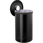 Brabantia Matt Black Plastik Kapaklı Çamaşır Sepeti 60L - 60 l - Siyah
